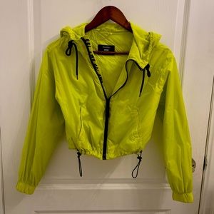 Bershka Neon Green windbreaker jacket